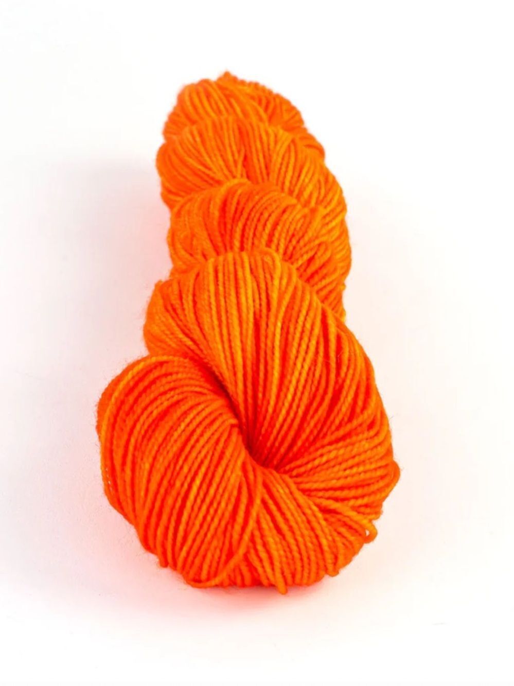2 ~Camp Color Fingering Superwash Merino High Fidelity Yarn in Orange Ya Glad